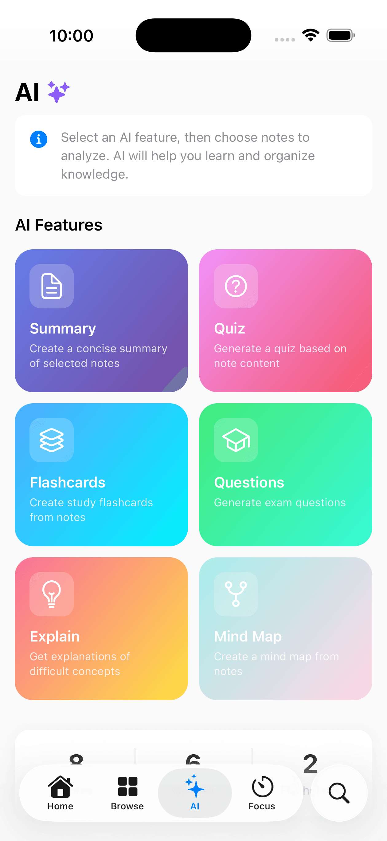 AI Assistant - Light mode