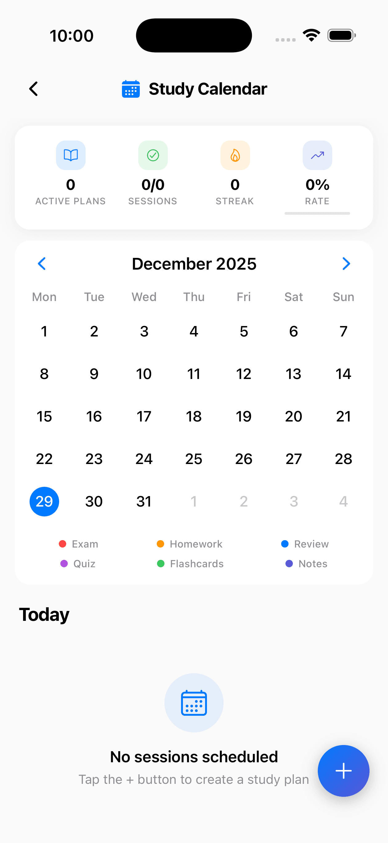 Calendar - Light mode